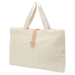 1  In The Family Furry Tote Bag Ecru Cream
