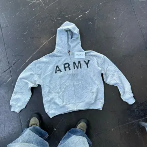 Advbridge 2024 American Retro Classic Streetwear Hip-Hop Trendy Brand Letter Print Colorful Zipper Hoodie Y2K Harajuku Loose Casual Jacket