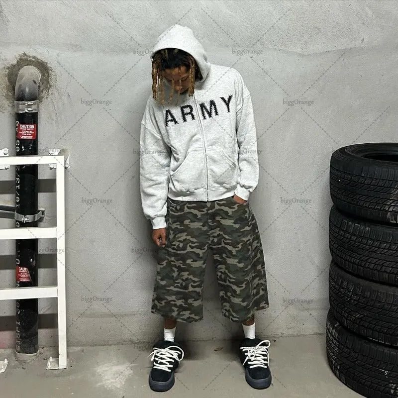 Advbridge 2024 American Retro Classic Streetwear Hip-Hop Trendy Brand Letter Print Colorful Zipper Hoodie Y2K Harajuku Loose Casual Jacket