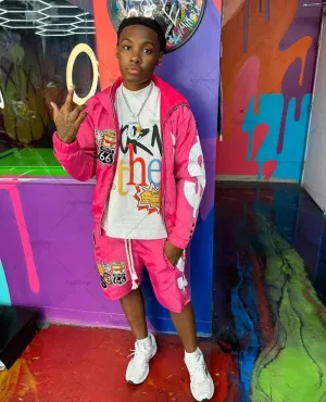 Advbridge European and American Trendy Brand Zipper Hoodie Y2K Harajuku Colorful Printed Sweatshirt Men Casual Versatile Oversized Jacket