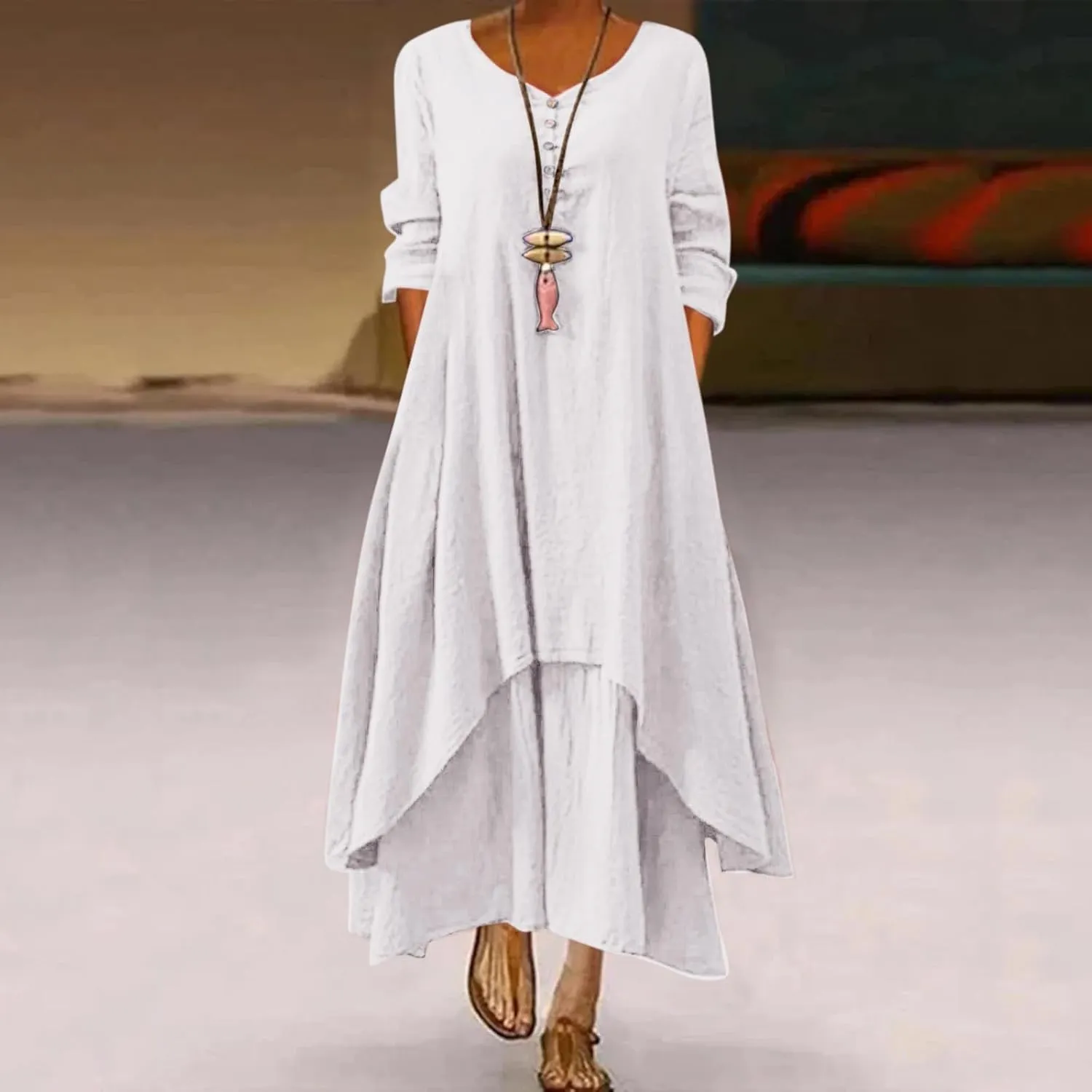 aihihe Maxi Dresses for Women 2024 Boho Dresses for Women 2024 Grandma of The Bride Dresses Black Holiday Dress Plus Size