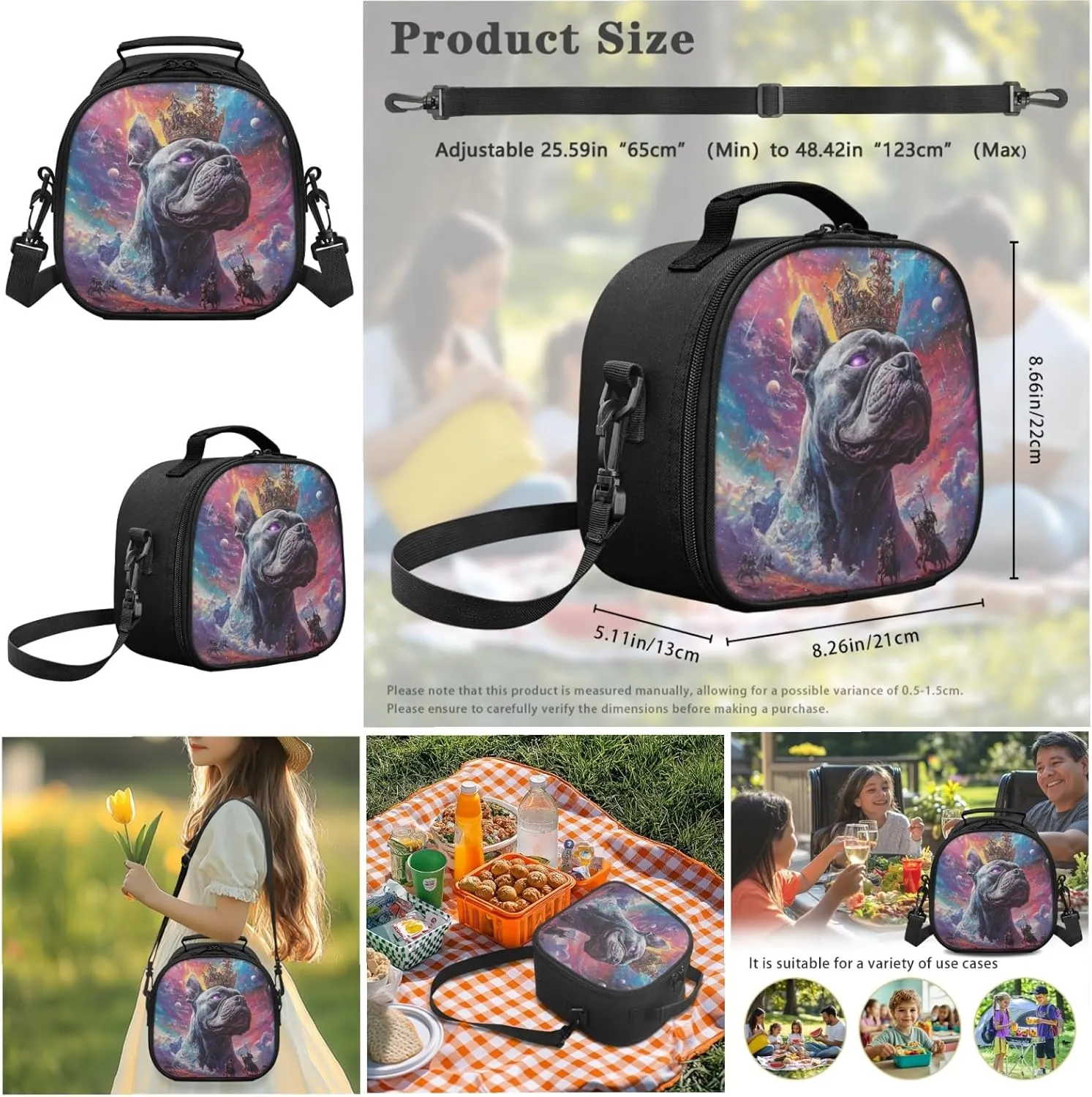 AmzPrint American Staffordshire Terrier Dog School Backpack Matching Lunch Bags Set For Students Girls Boys Backpack Set