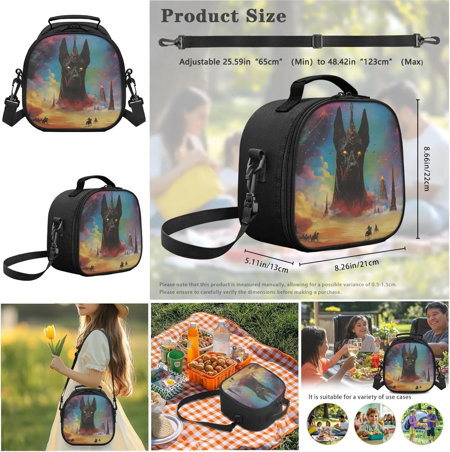 AmzPrint Beauceron Dog School Backpack And Lunch Kit Set For Boys High School 3 Pcs Backpack Set Back To School Bag Gifts