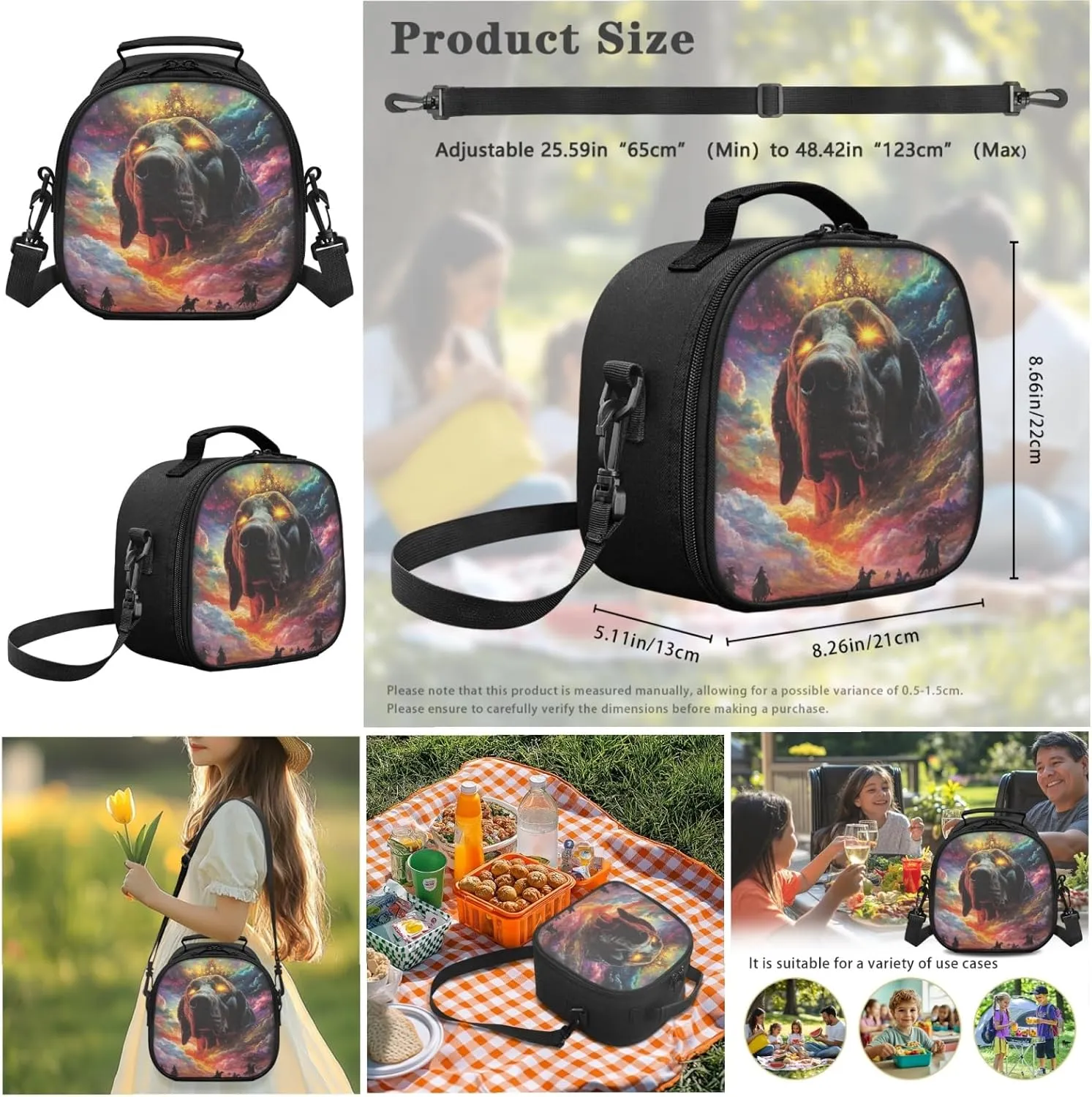 AmzPrint German Shorthaired Pointer Dog Backpack With Lunch Boxes Set For Girls Primary School 3 Pcs Backpack Set