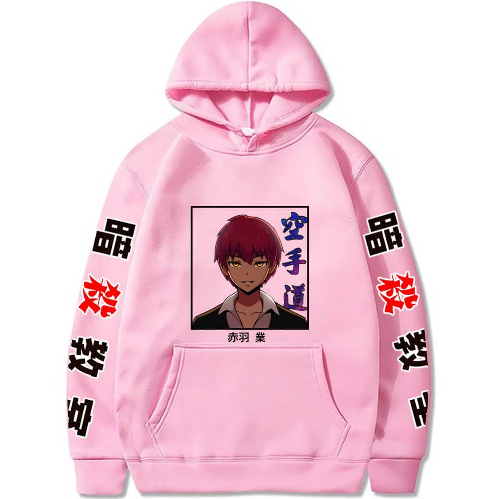 Anime Assassination Classroom Karma Akabane Sweatshirt Pullover Oversized Harajuku Hip Hop Streetwear Hoodies