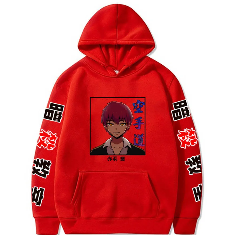 Anime Assassination Classroom Karma Akabane Sweatshirt Pullover Oversized Harajuku Hip Hop Streetwear Hoodies