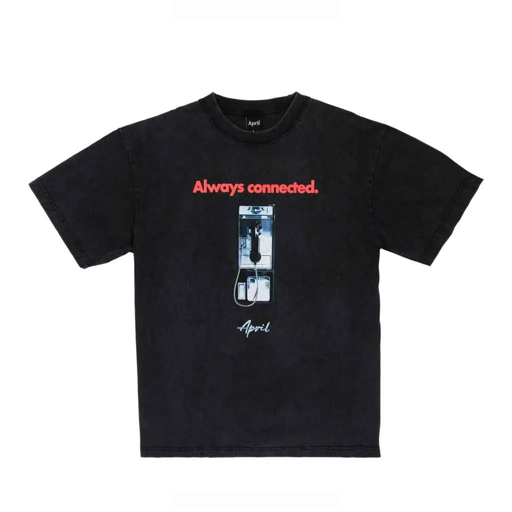 April Always Connected S/S Tee - Vintage Black