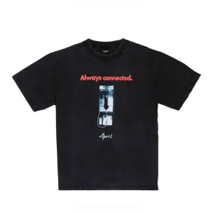 April Always Connected S/S Tee - Vintage Black