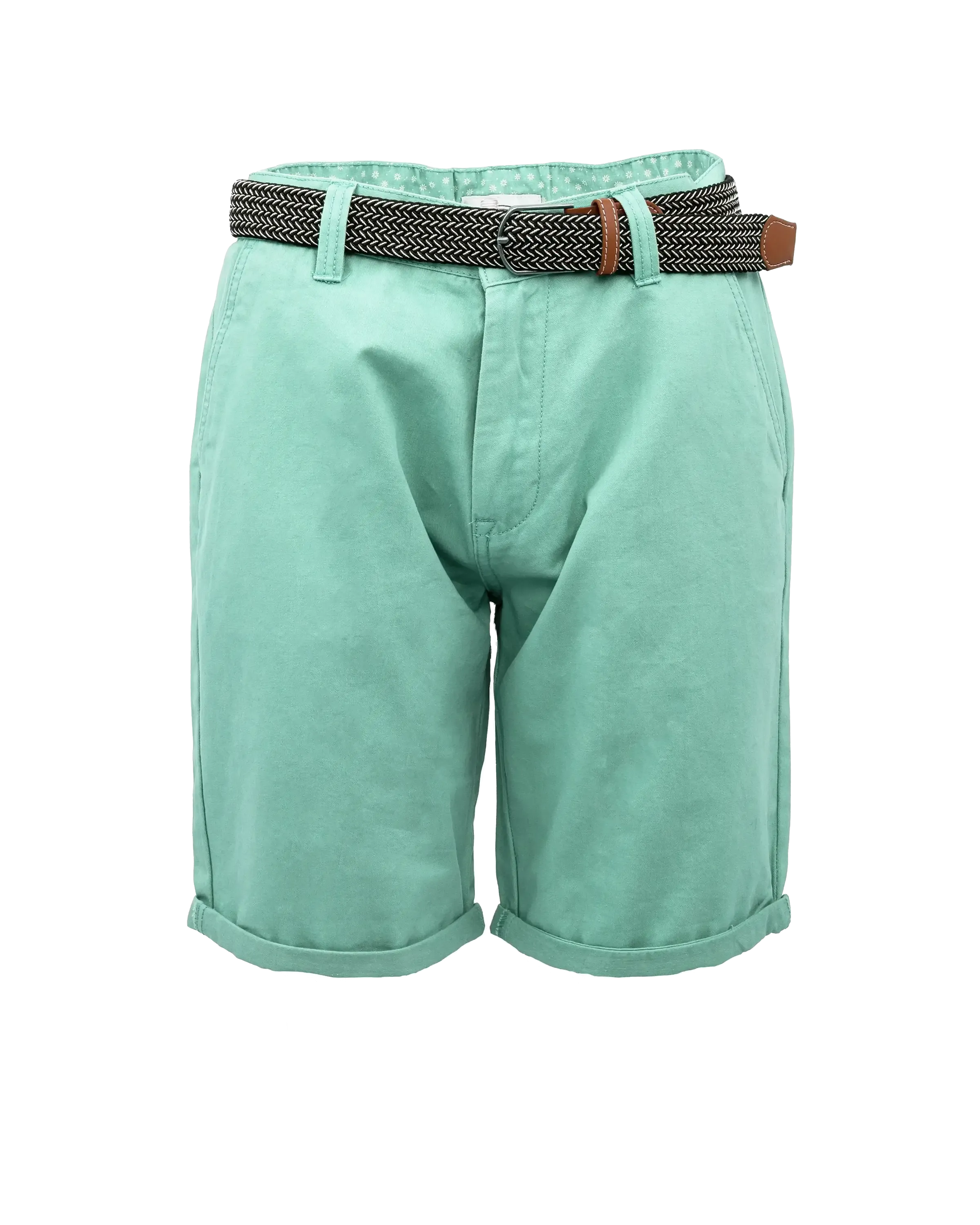 Belted Chino Walkshorts in Mint