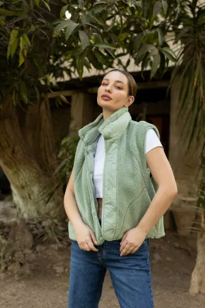 Berber nylon vest with snaps - 267009