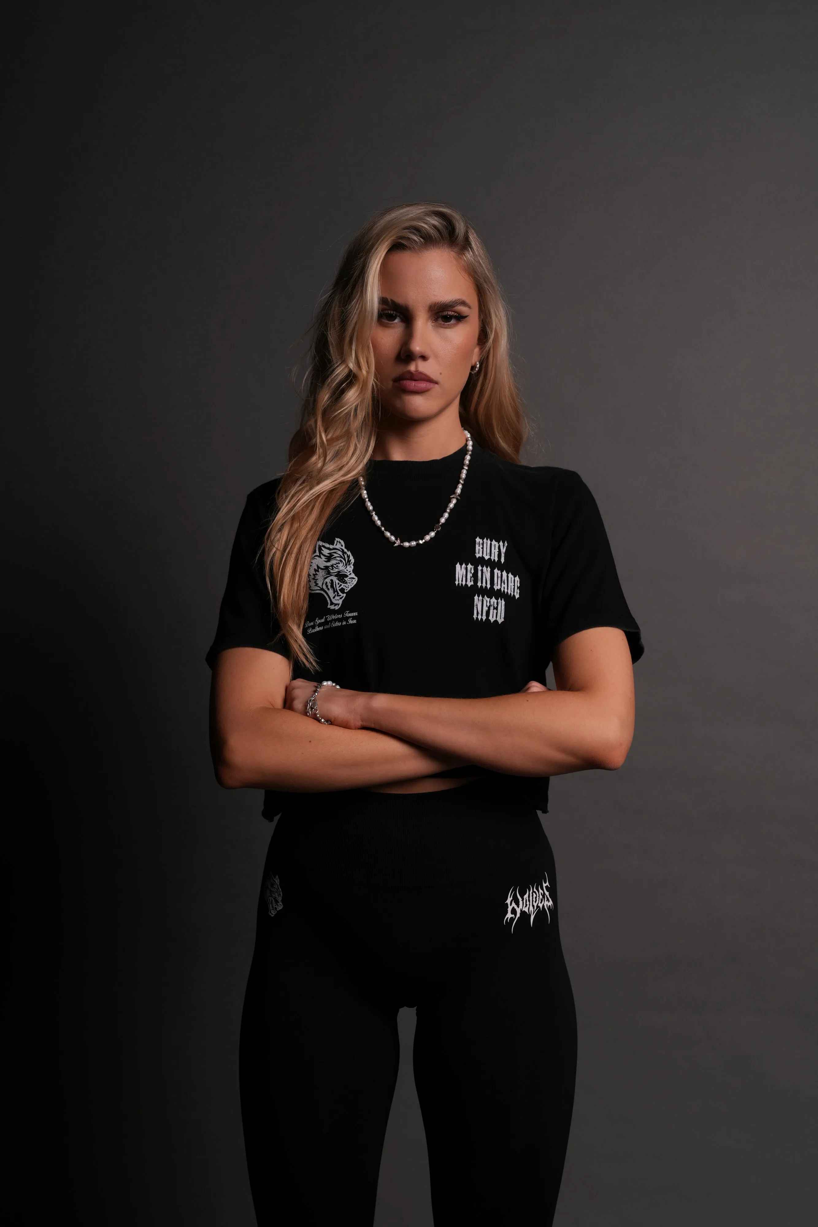 Bury Me In Darc NFGU "Premium" (Cropped) Tee in Black