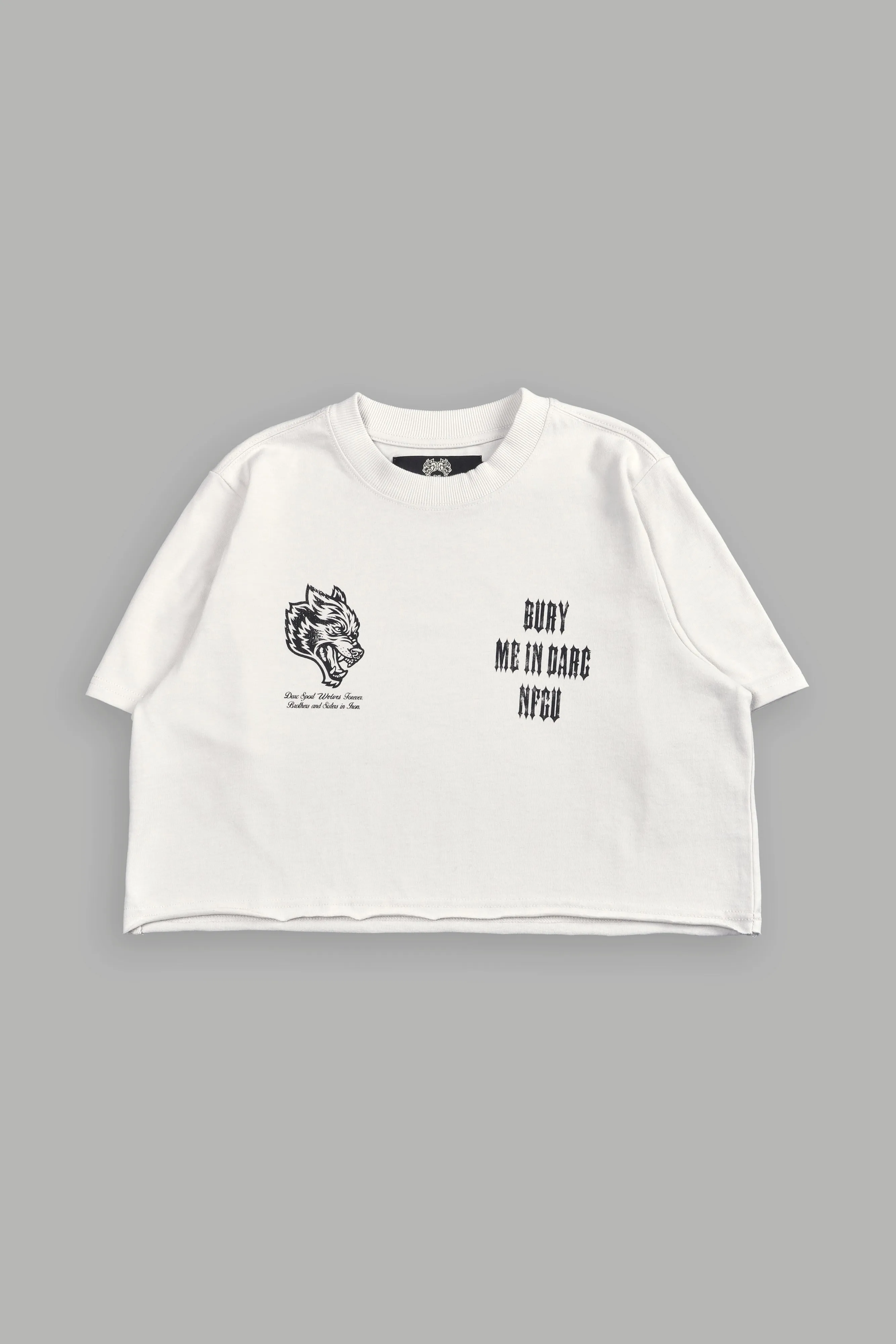 Bury Me In Darc NFGU "Premium" (Cropped) Tee in Stone