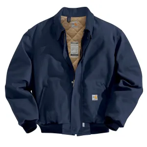 Carhartt Men's Tall Dark Navy Flame-Resistant Duck Bomber Jacket