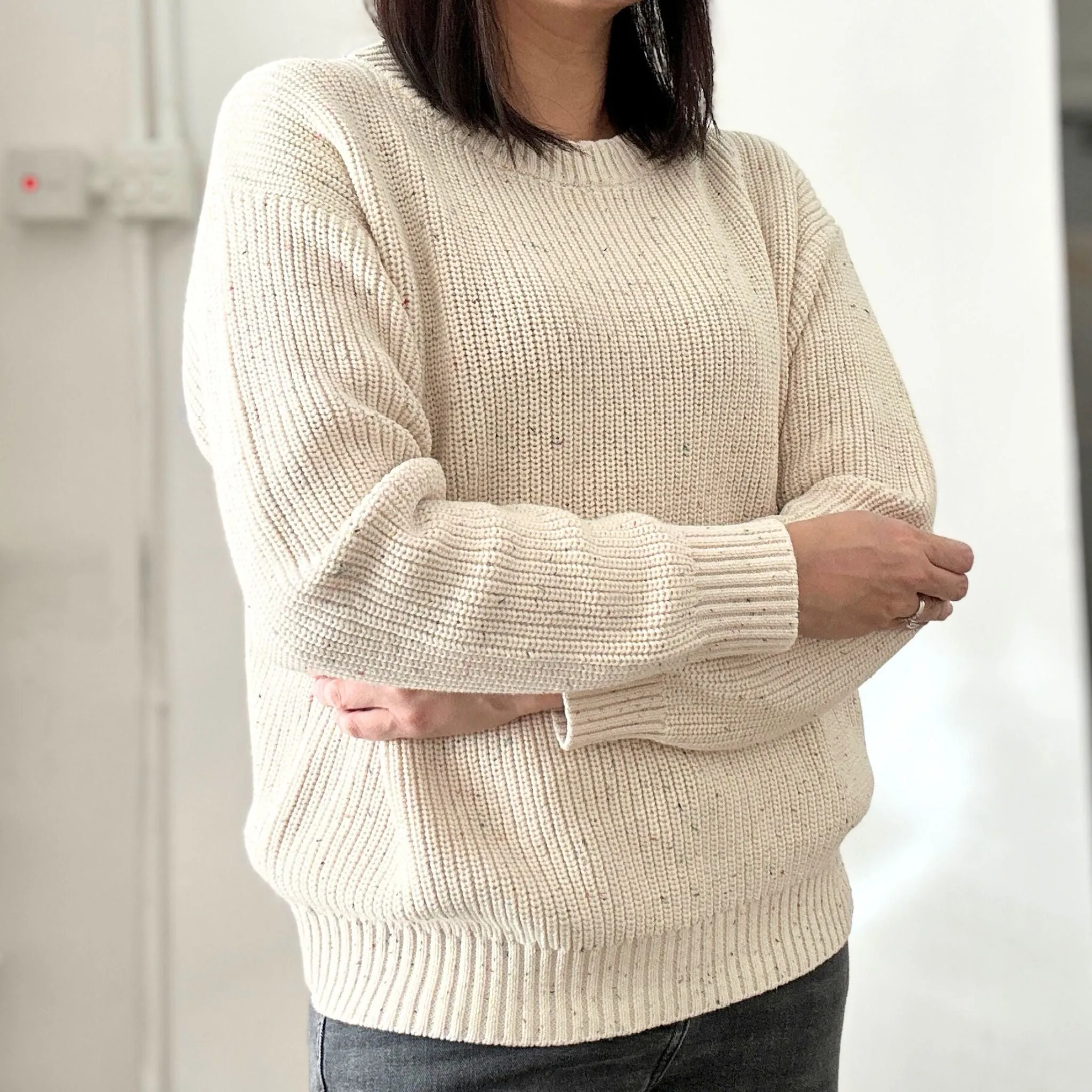 Confetti Sweater for Adults (Cream)