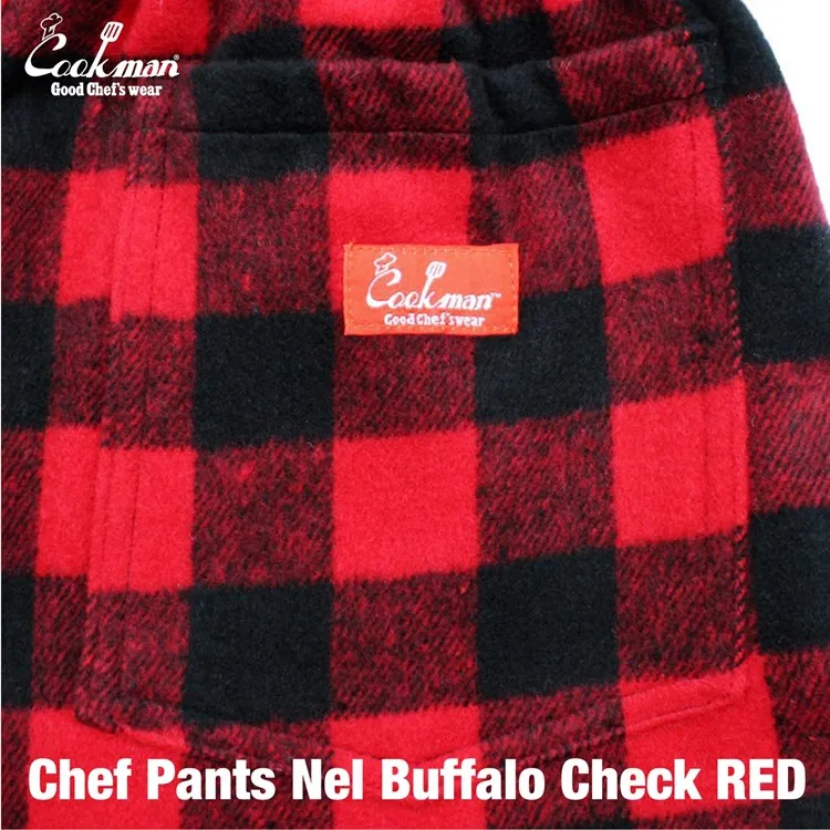 Cookman Chef Pants - Nel Buffalo Plaid : Red