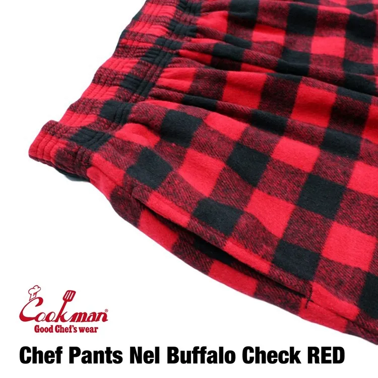 Cookman Chef Pants - Nel Buffalo Plaid : Red