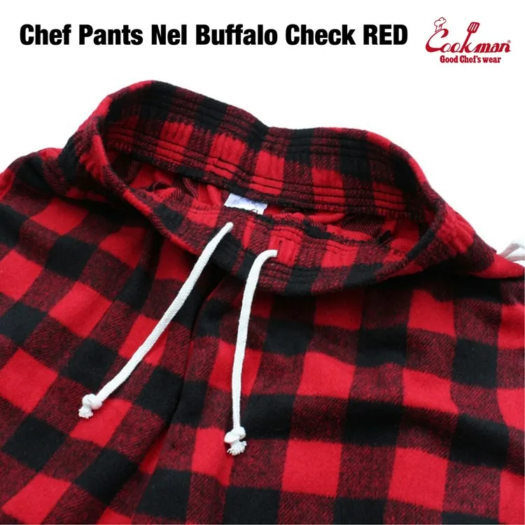 Cookman Chef Pants - Nel Buffalo Plaid : Red