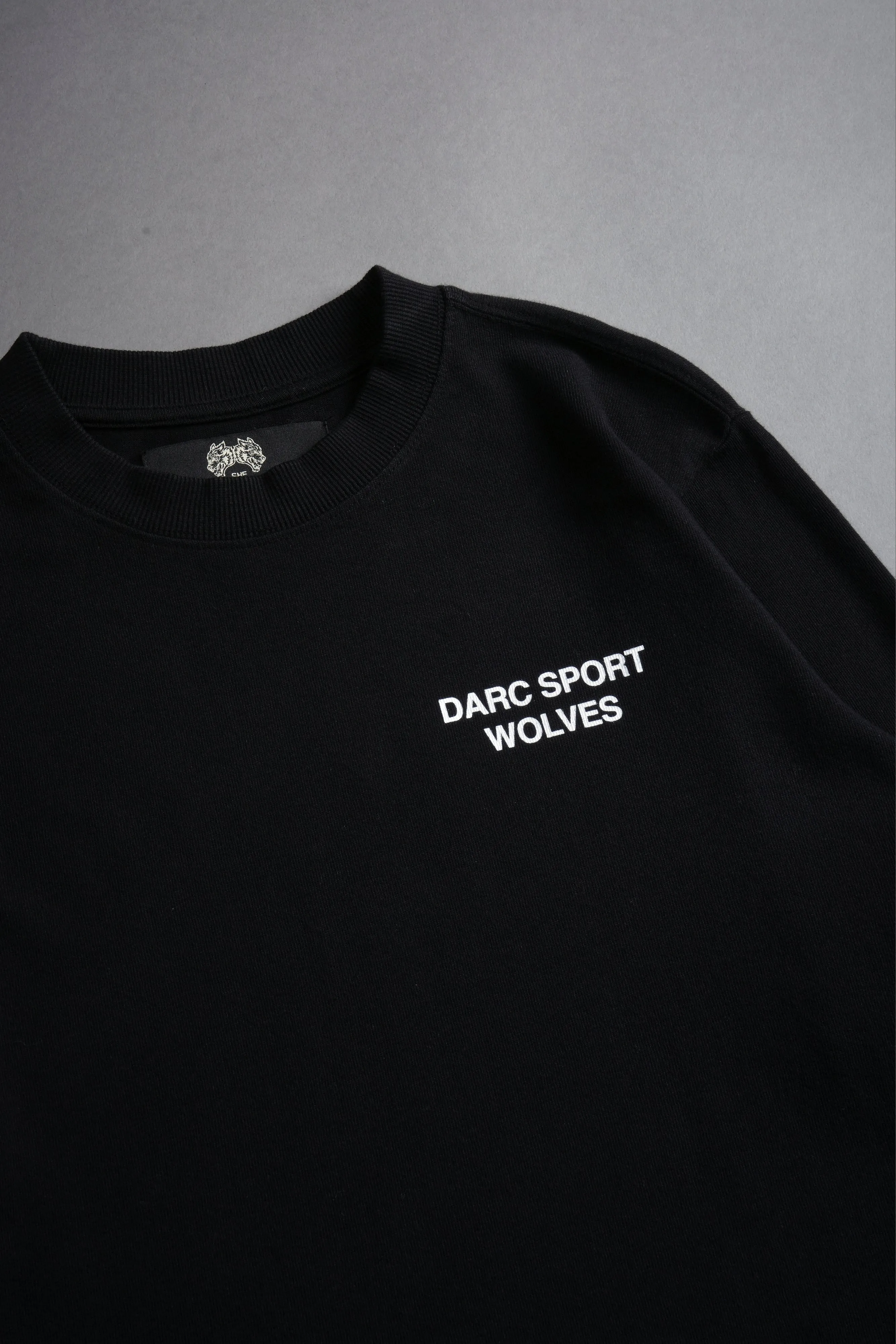 Darc Sport Wolves Blossom "Premium" (Cropped) Tee in Black