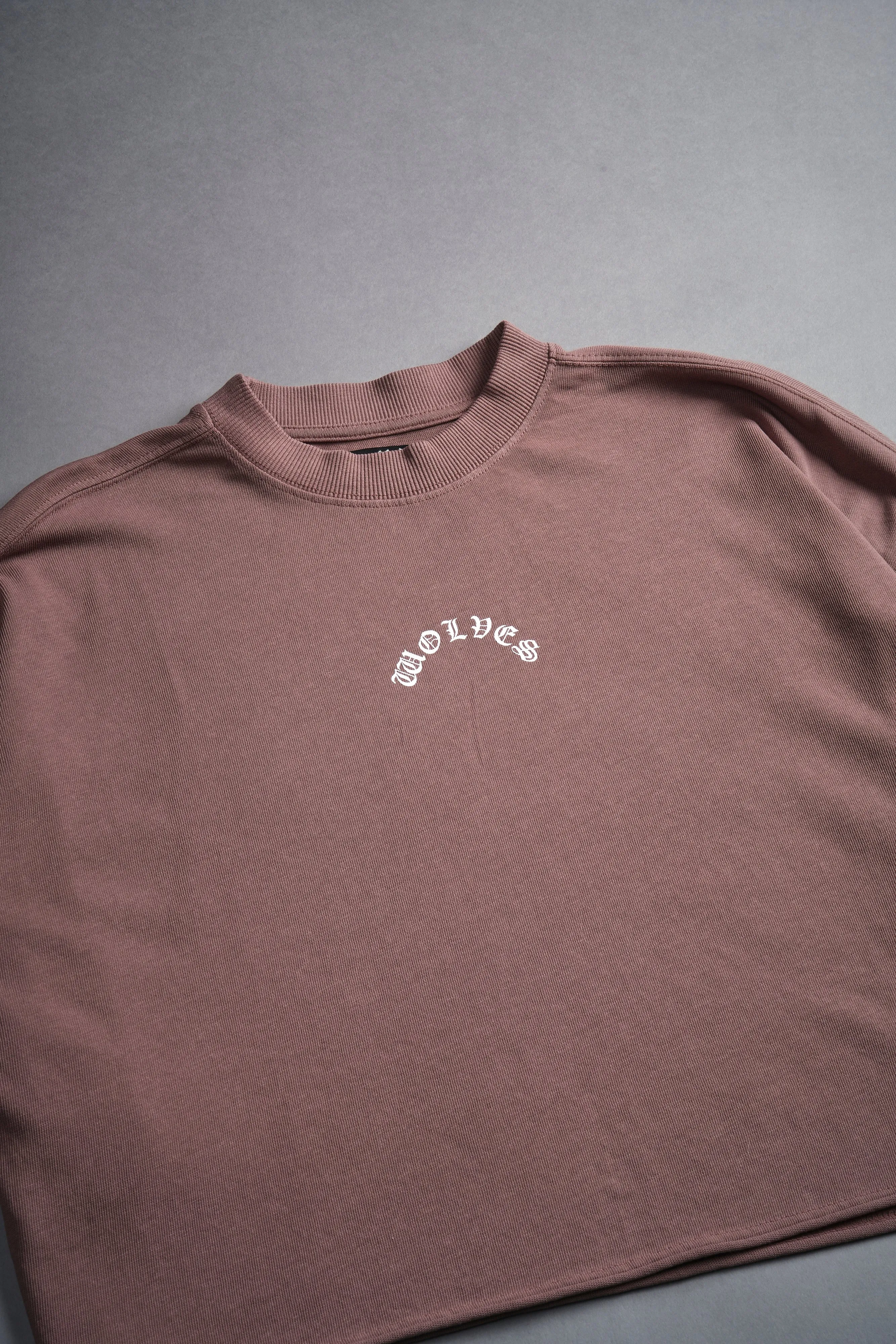 Divine Warrior "Premium" Oversized (Cropped) Tee in Norse Brown