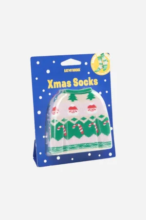 Eat My Socks Christmas Sweater Socks