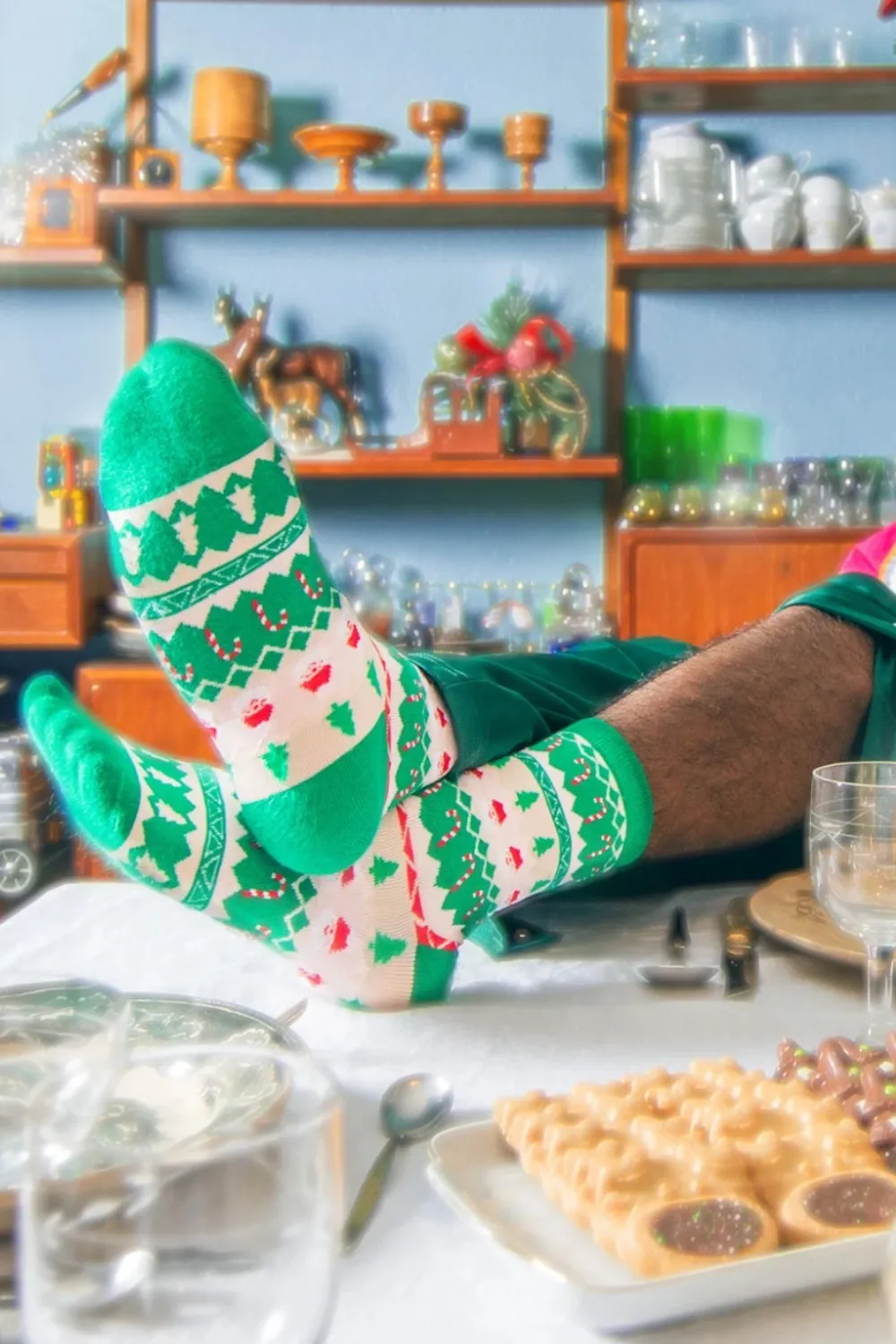 Eat My Socks Christmas Sweater Socks