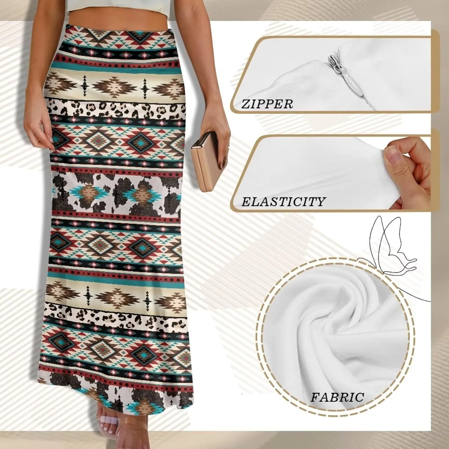 Flared Long Skirts for Women High Waist Maxi Skirts A-Line Ruffle Swing Casual Skirts for Party Holiday Cocktail