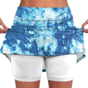 Floral Tennis Skirts for Women Lightweight High Waisted Golf Skorts Trendy Workout Athletic Tennis Mini Short Skirts