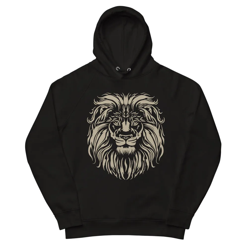 Heart of a Lion Eco Hoodie Black/Tan
