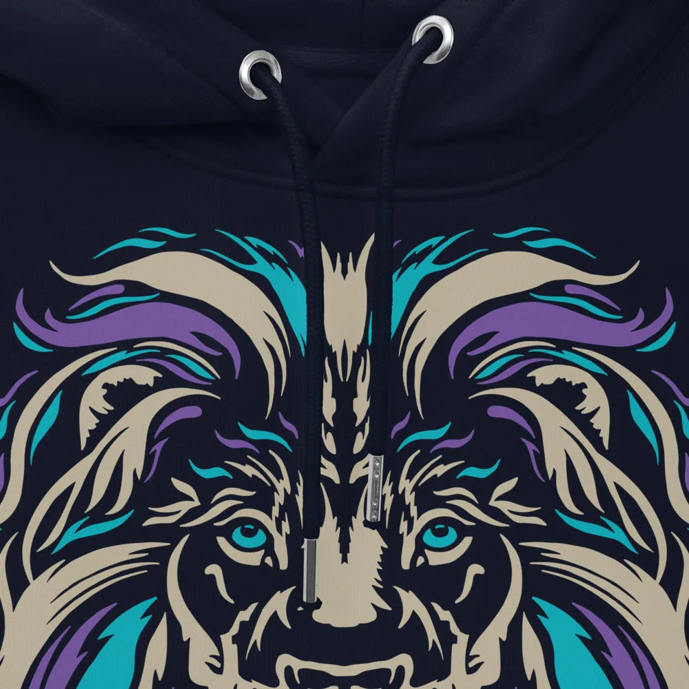 Heart of a Lion Eco Hoodie Navy
