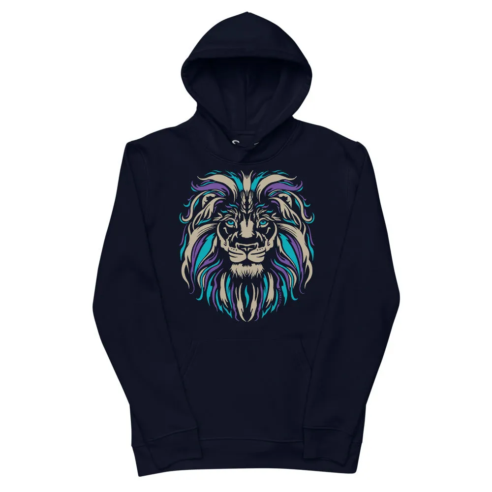 Heart of a Lion Eco Hoodie Navy