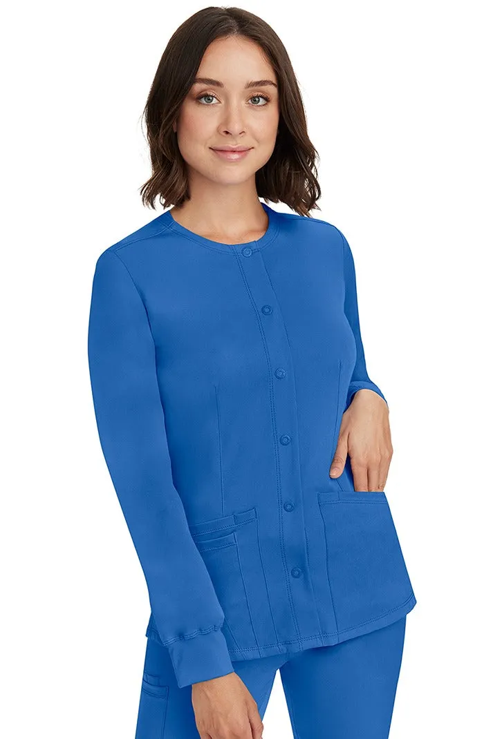HH-Works Women's Megan Snap Front Scrub Jacket | Royal