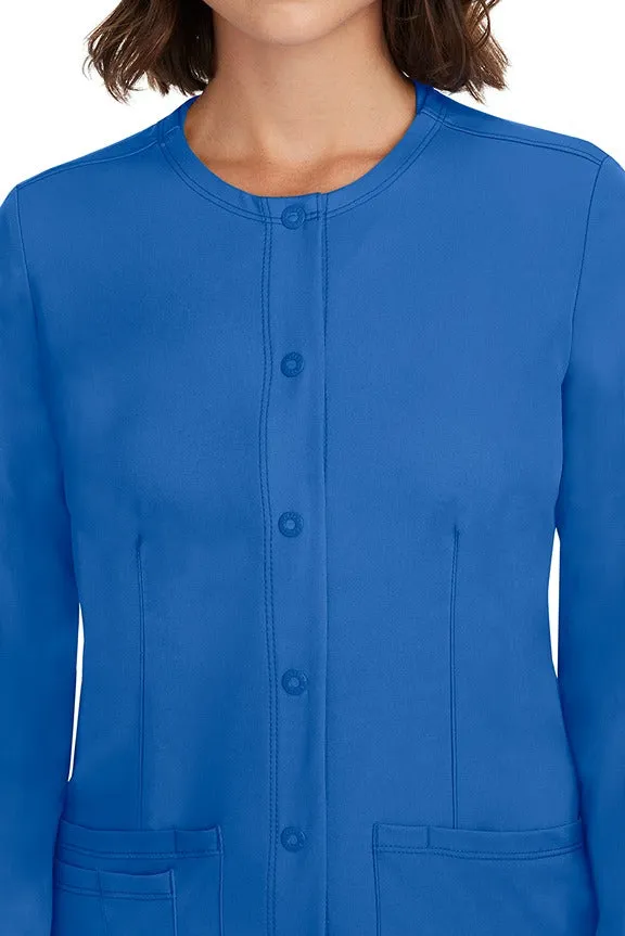 HH-Works Women's Megan Snap Front Scrub Jacket | Royal