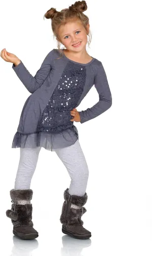 hi!mom Girls Cotton Leggings Kids Pants Plain Full Length Children Trousers Age 2-13