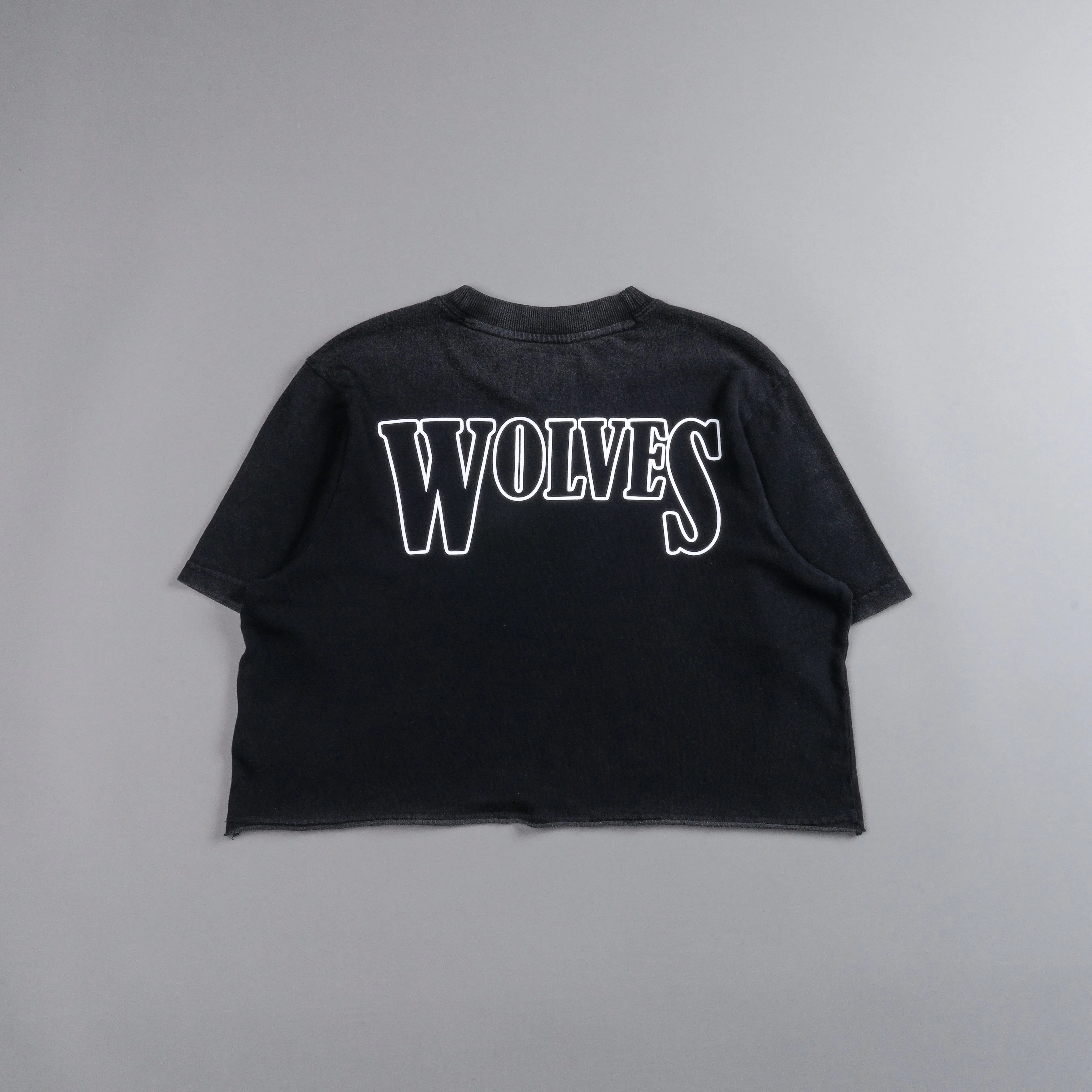 Howling At The Moon "Premium Vintage" (Cropped) Tee in Black
