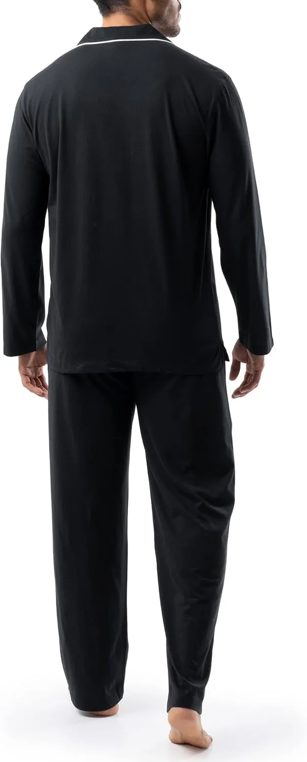 IZOD Men's Sueded Jersey Knit Pajama Set