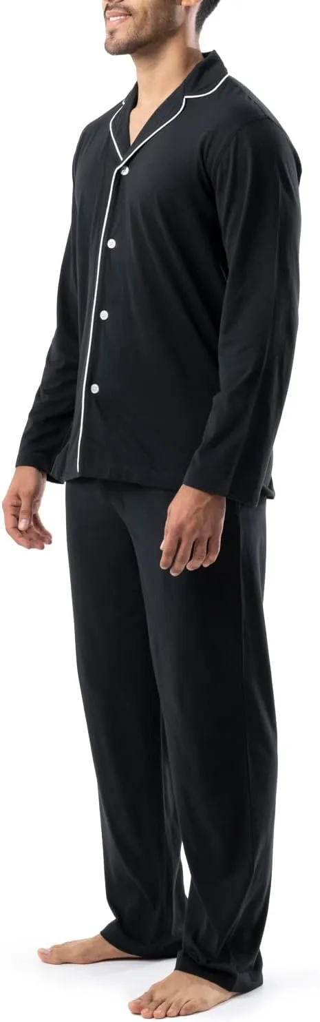 IZOD Men's Sueded Jersey Knit Pajama Set