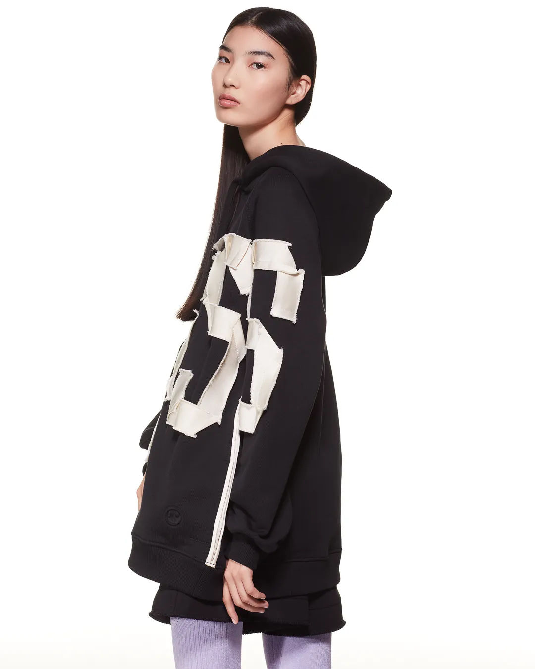 KISS ORGANIC COTTON SEACELL BLEND HOODIE - BLACK