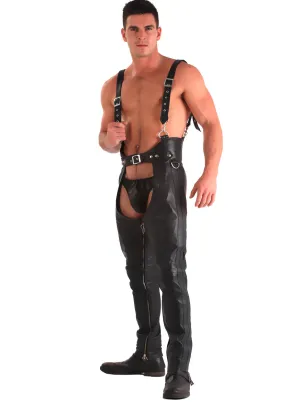 Leather Chaps With Braces
