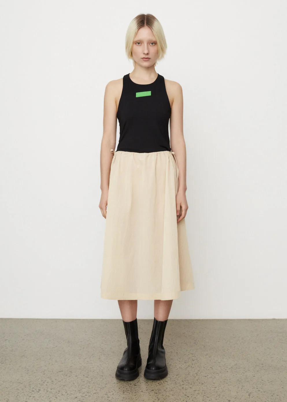 Light Tech Drawstring Dress