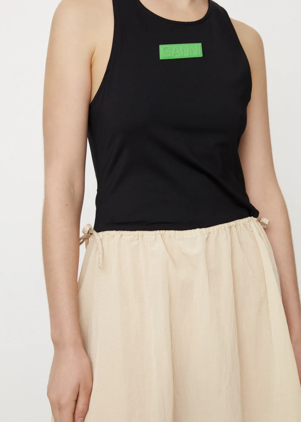 Light Tech Drawstring Dress