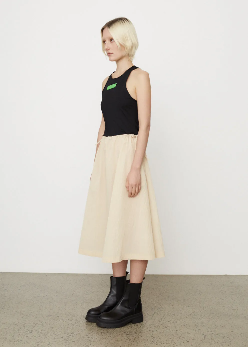 Light Tech Drawstring Dress