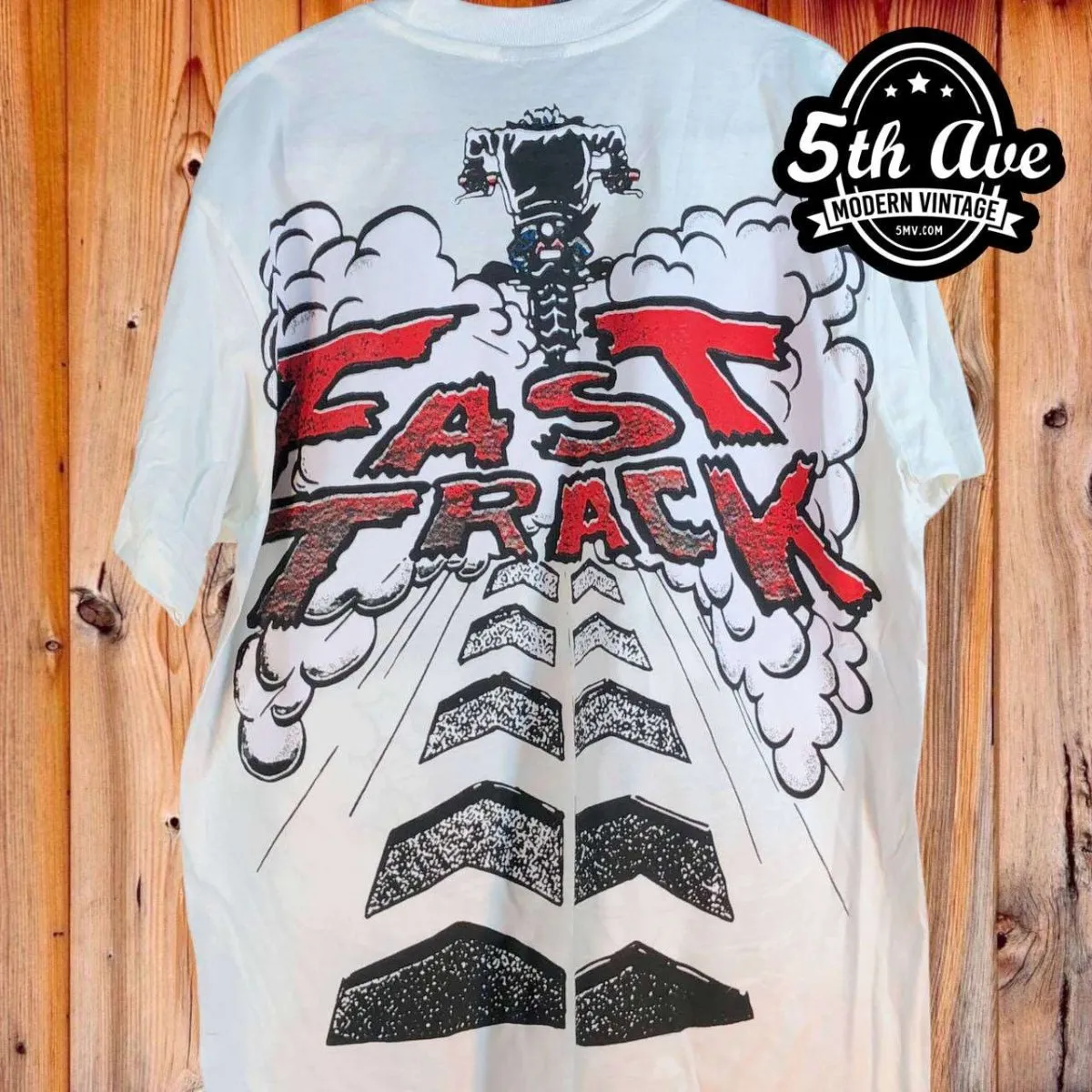 Looney Tunes Taz-Mania Fast Track - AOP all over print New Vintage Animation T shirt