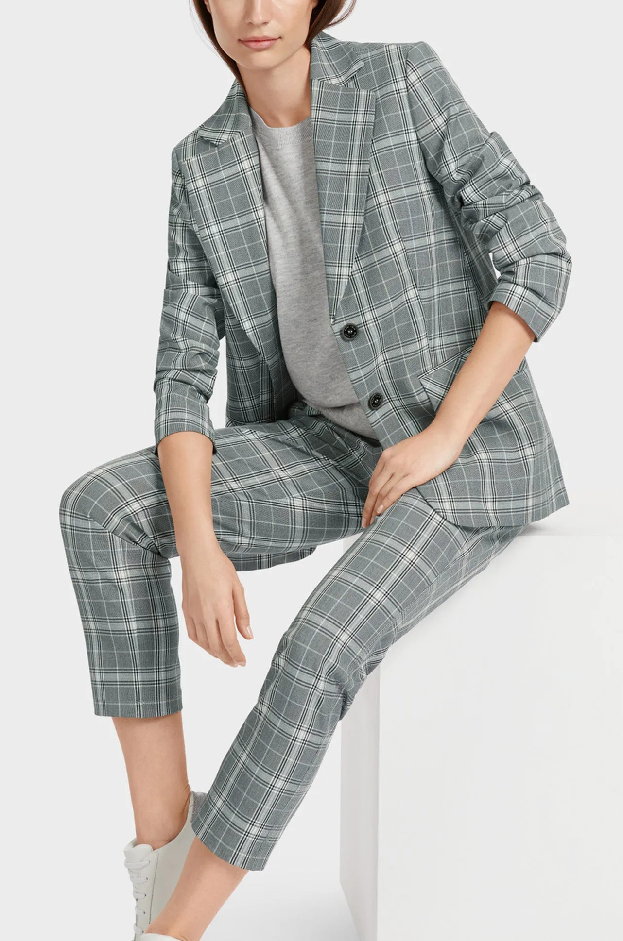 Marc Cain - Plaid Print Blazer