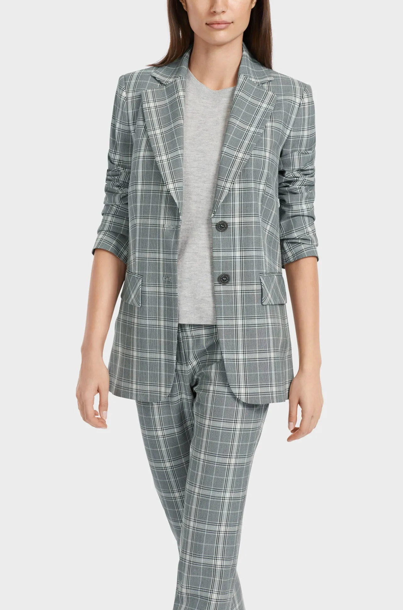 Marc Cain - Plaid Print Blazer