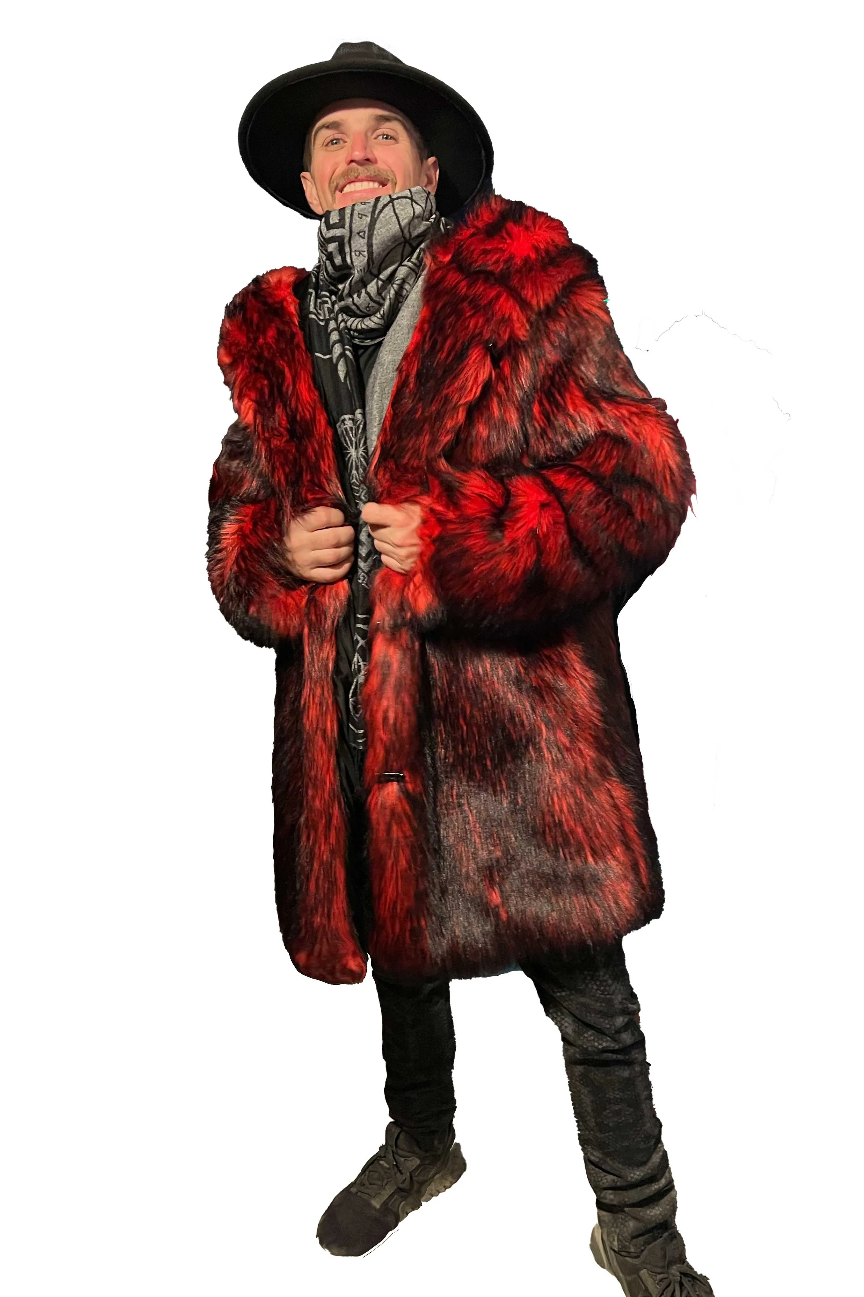 Men's Short Playa Coat in "Red Wolf"