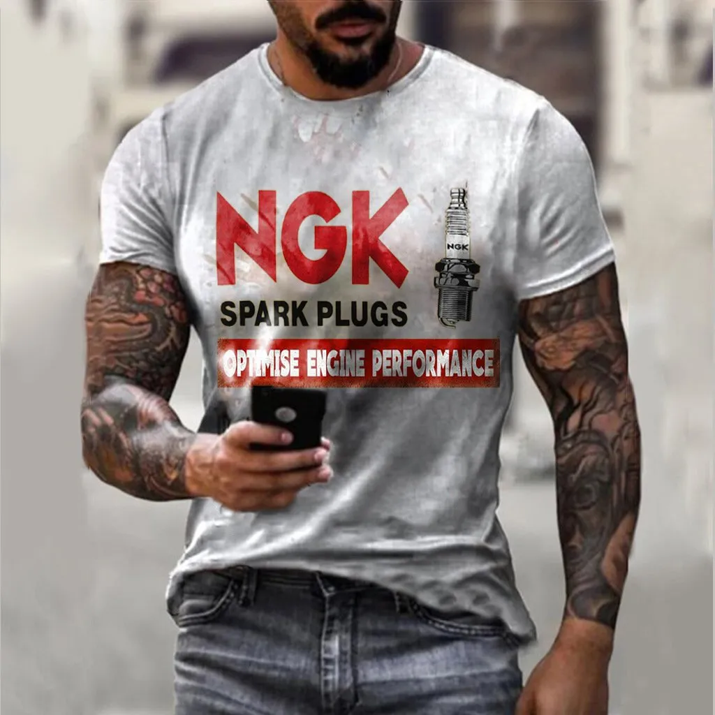 Nkg Engine Vintage Print T-Shirt