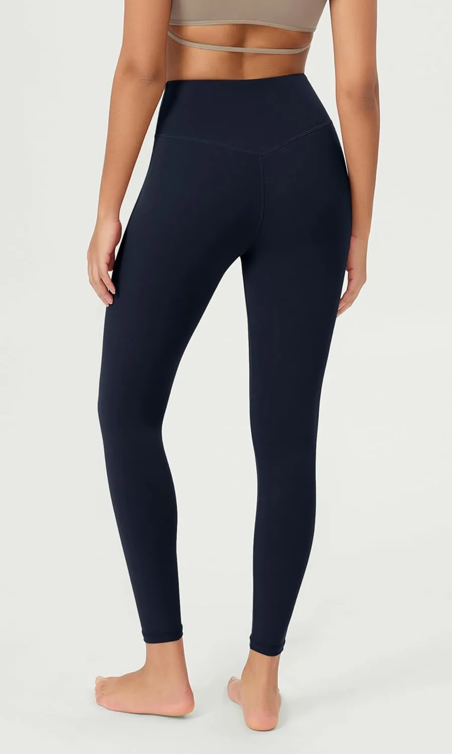 ODODOS Cloud Feeling Ruched Yoga Leggings for Women 25" / 28" High Waist Crossover Yoga Pants