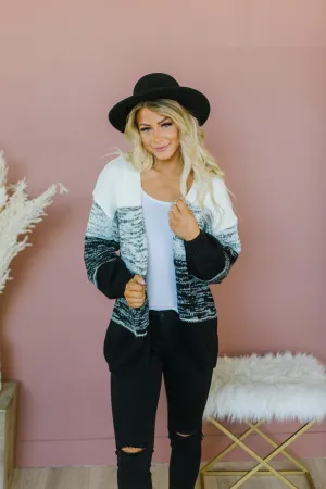 Ombré Sweater Cardigan