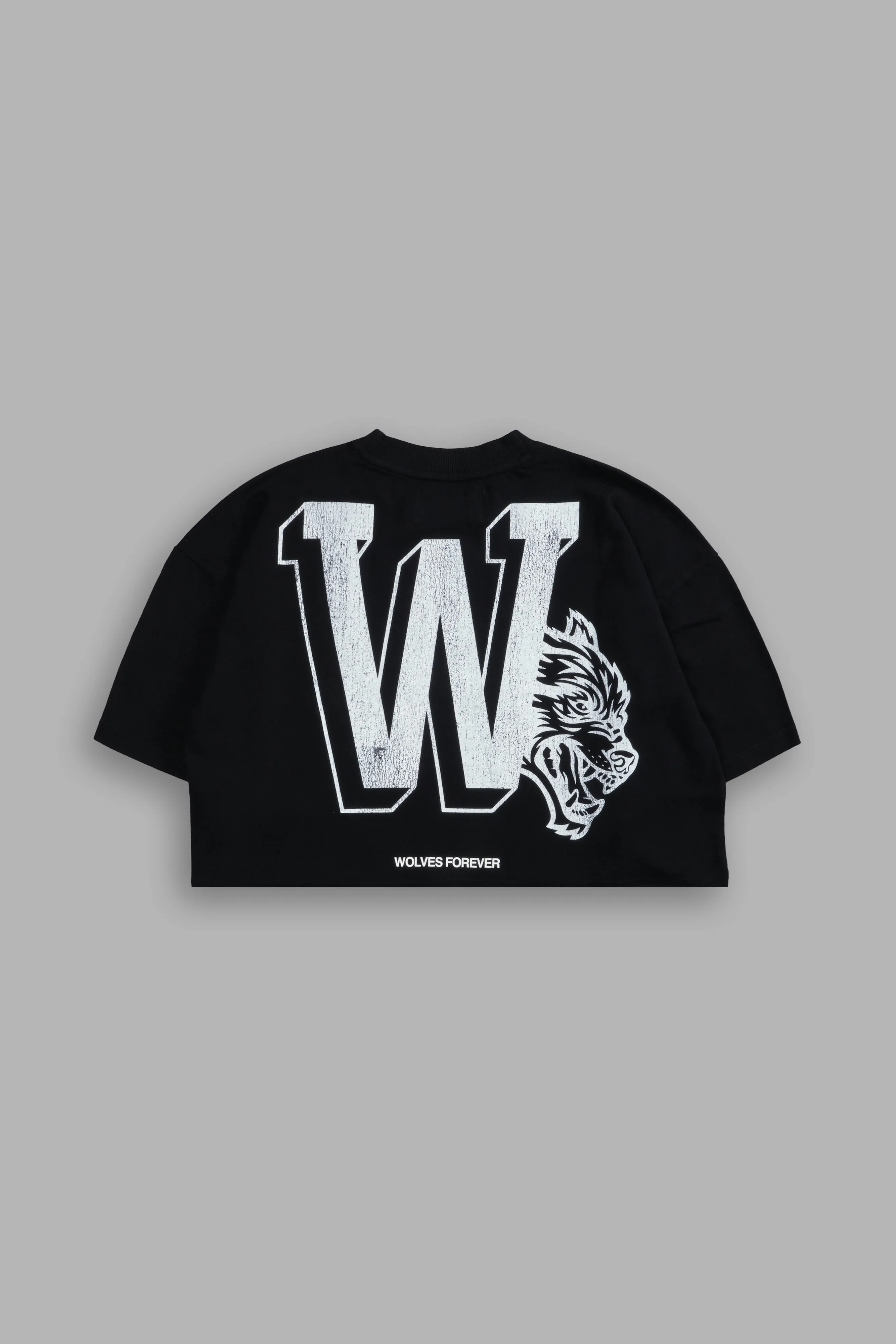 Our Stamp "Premium" Oversized (Cropped) Tee in Black
