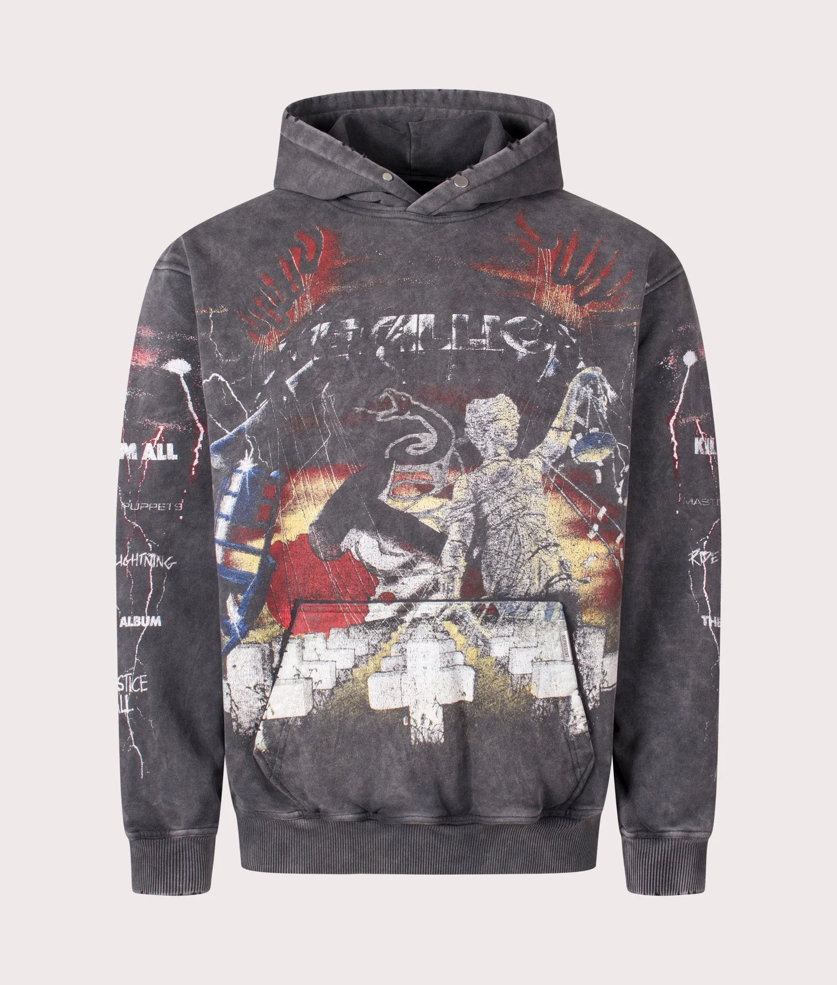 Oversized Fit Metallica Master Of Puppets Hoodie